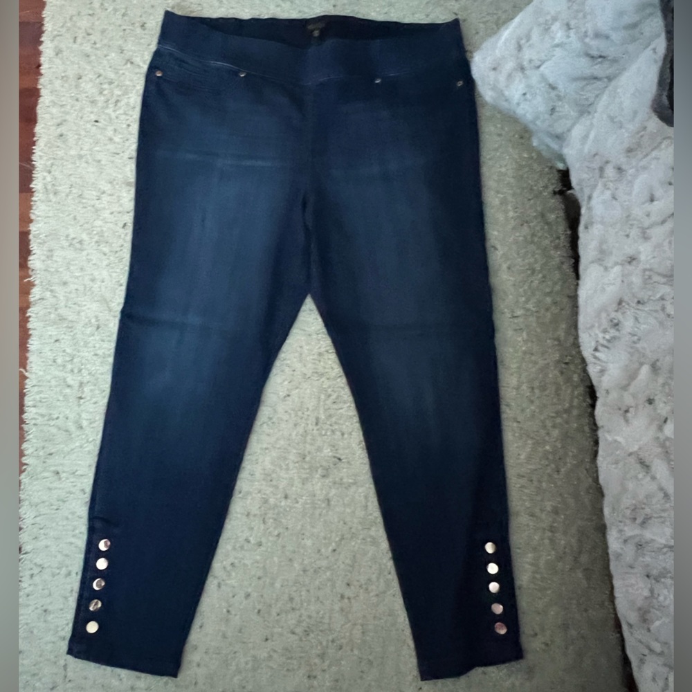 Thalia Sodi XXL stretch pull on straight leg jeans